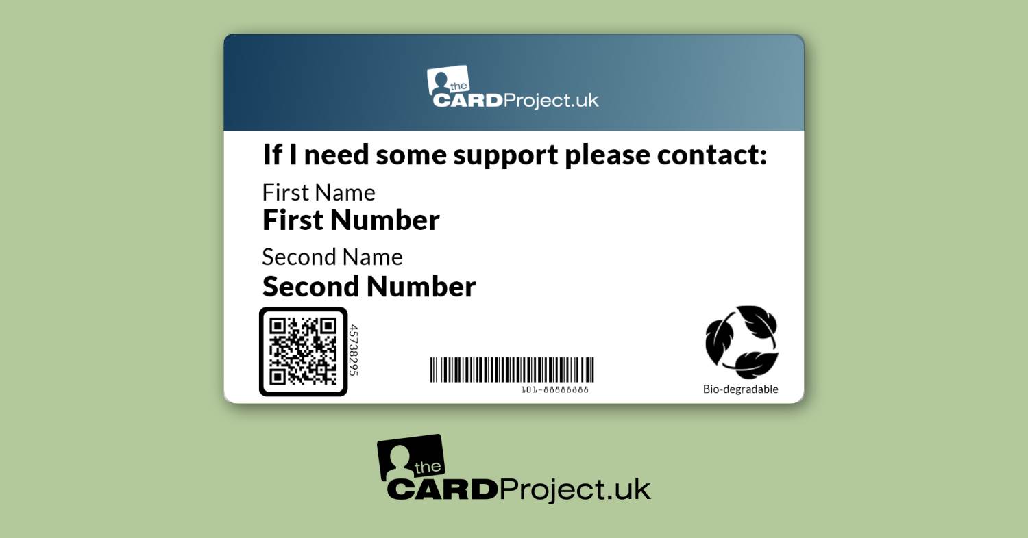 Brain Injury Medical Card (REAR)